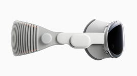 Apple Vision Pro headset, view from the side