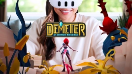 Image of a woman playing Demeter